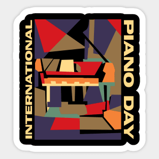 International Piano Day Sticker